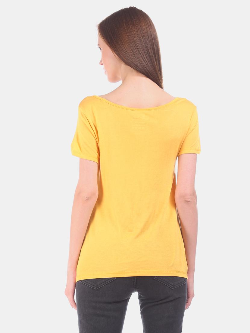 boat neck graphic tee - 17581218 - Zoom Image - 3