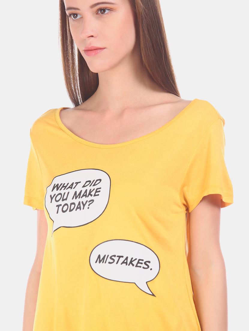 boat neck graphic tee - 17581218 - Zoom Image - 5