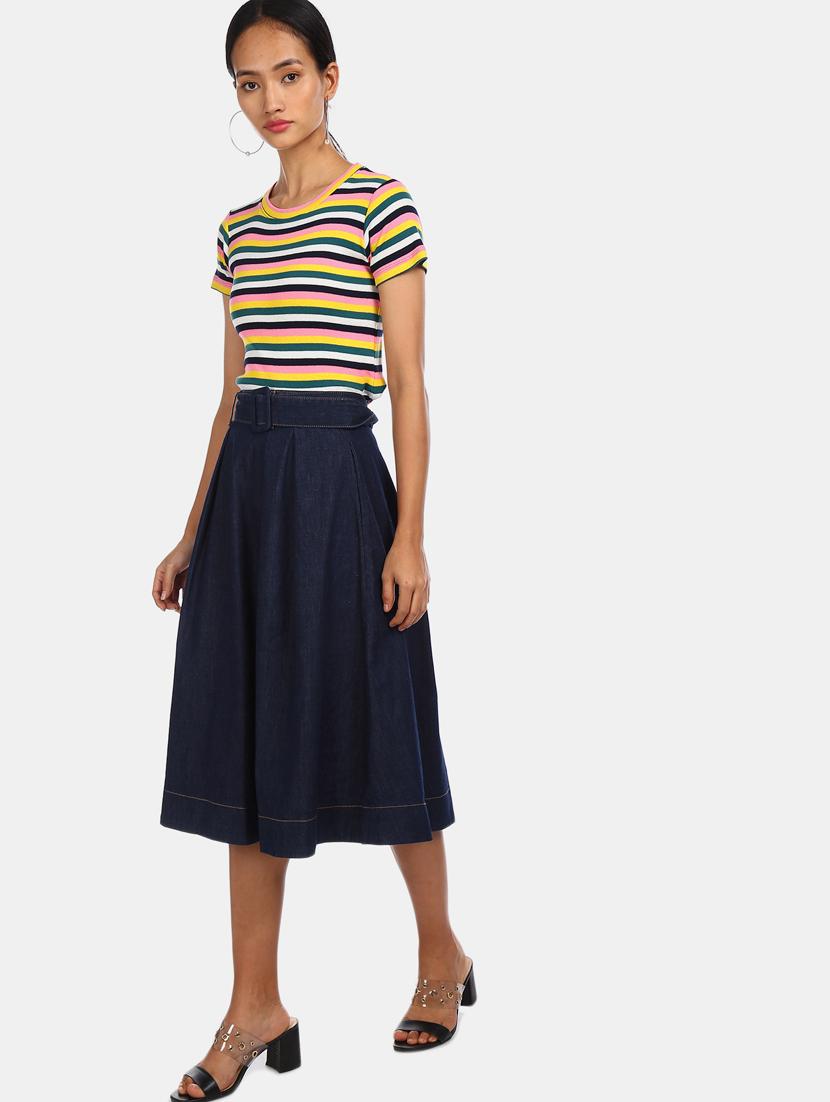 round neck striped tee - 17581265 - Zoom Image - 4