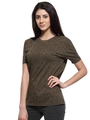 brown cotton regular tee - 17581295 - Standard Image - 2