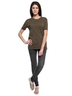 brown cotton regular tee - 17581295 - Standard Image - 4
