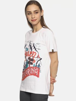 white cotton regular tee - 17581302 - Standard Image - 2