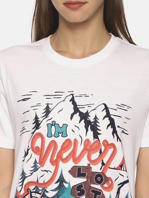 white cotton regular tee - 17581302 - Standard Image - 5
