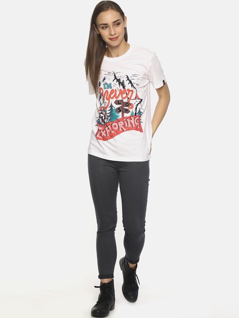 white cotton regular tee - 17581302 - Zoom Image - 4