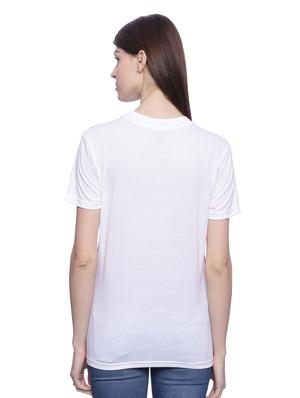 white polyester regular tee - 17581305 - Standard Image - 3
