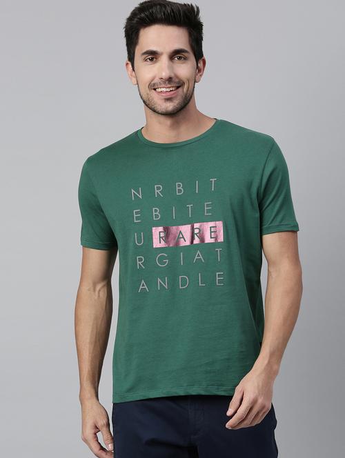 green printed t-shirt - 17581364 - Standard Image - 1