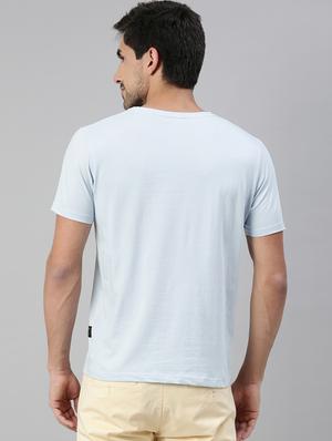 light blue solid t-shirt - 17581380 - Standard Image - 3