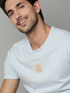 light blue solid t-shirt - 17581380 - Standard Image - 4