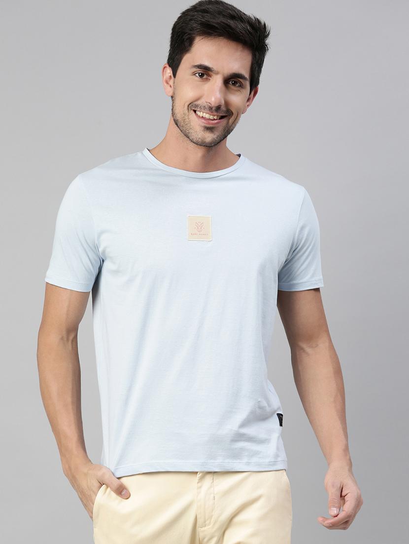 light blue solid t-shirt - 17581380 - Zoom Image - 1