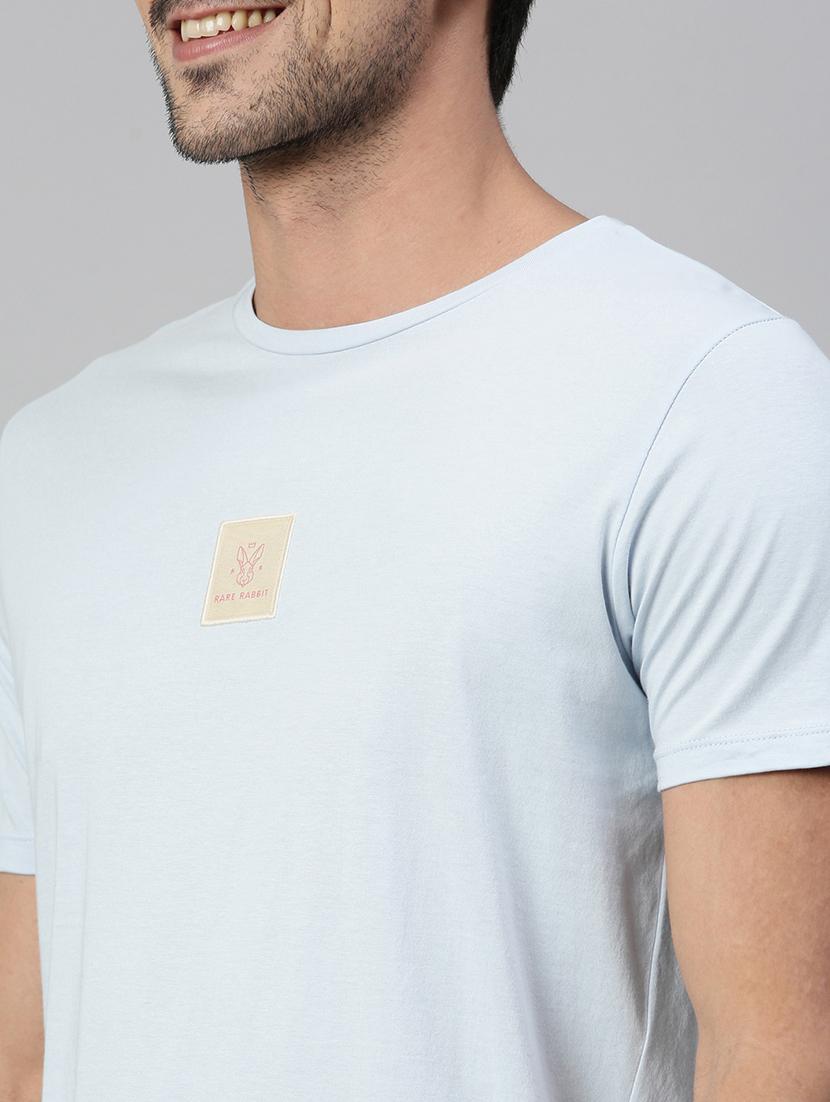 light blue solid t-shirt - 17581380 - Zoom Image - 5