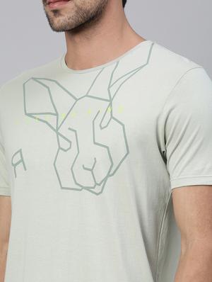 green printed t-shirt - 17581432 - Standard Image - 5