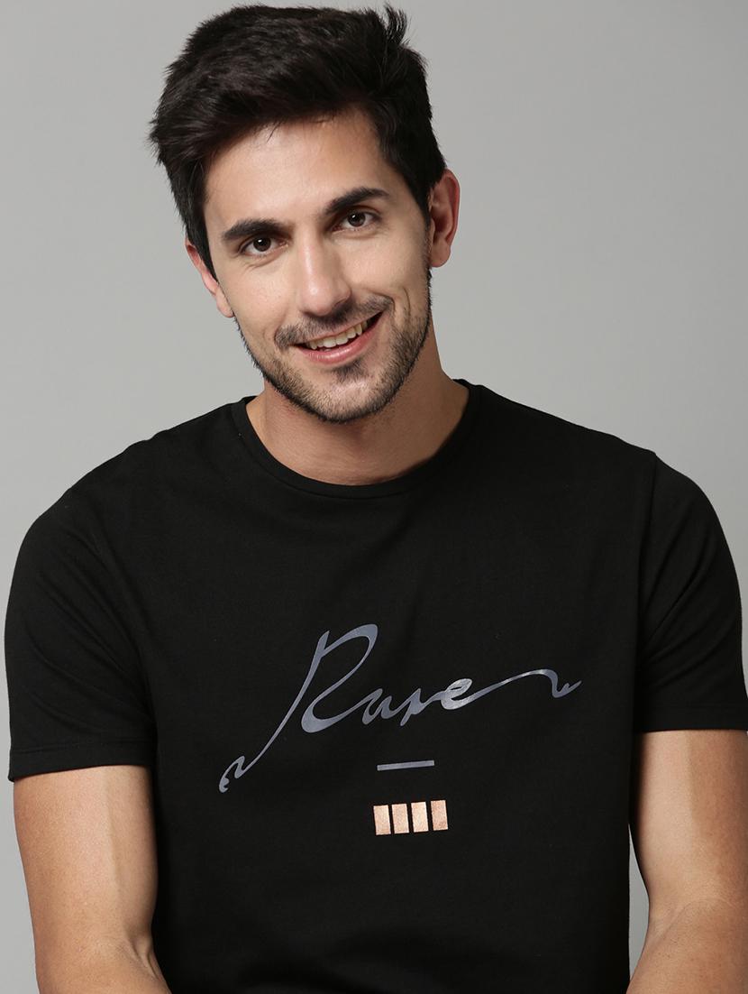black printed t-shirt - 17581453 - Zoom Image - 4