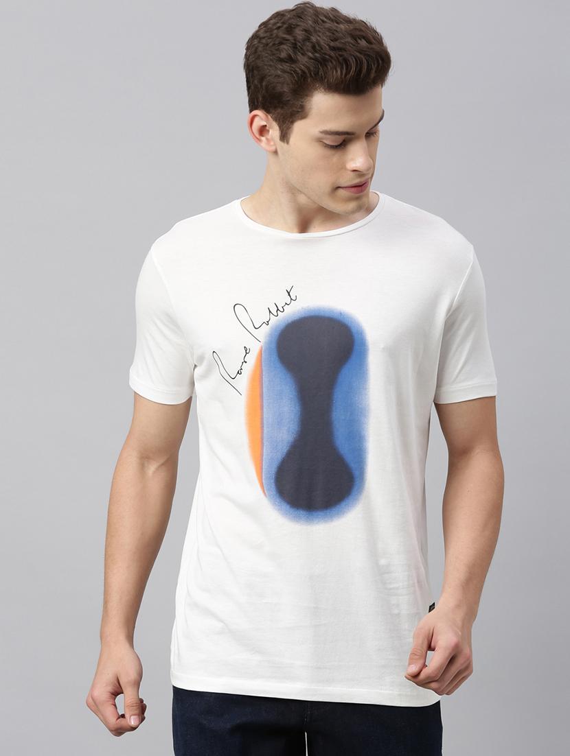 white printed t-shirt - 17581531 - Zoom Image - 1