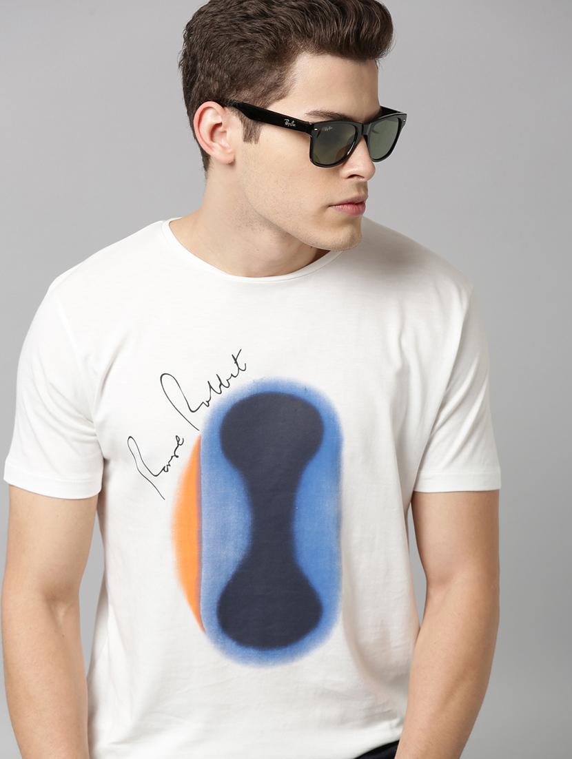 white printed t-shirt - 17581531 - Zoom Image - 4
