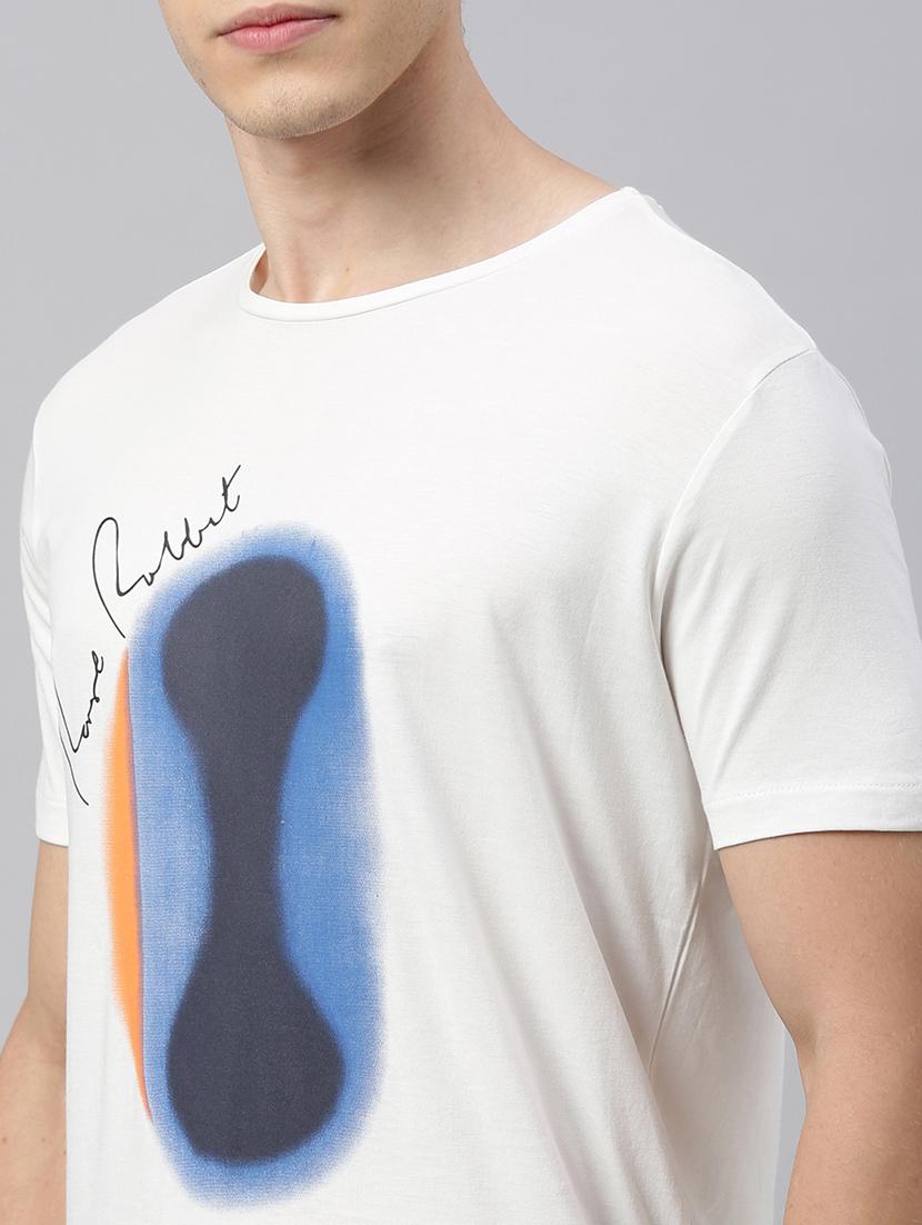 white printed t-shirt - 17581531 - Zoom Image - 5