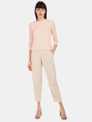 round neck mesh top - 17581564 - Standard Image - 5