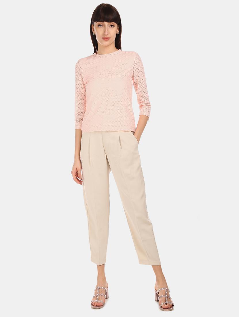 round neck mesh top - 17581564 - Zoom Image - 5