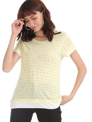 round neck printed tee - 17581644 - Standard Image - 2