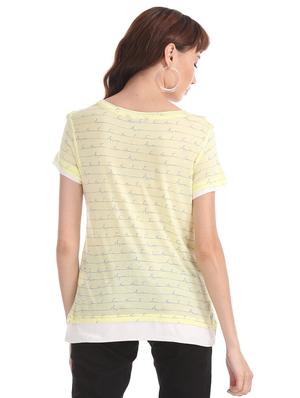 round neck printed tee - 17581644 - Standard Image - 3
