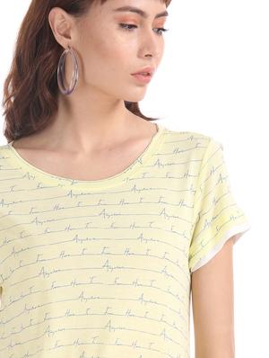 round neck printed tee - 17581644 - Standard Image - 5
