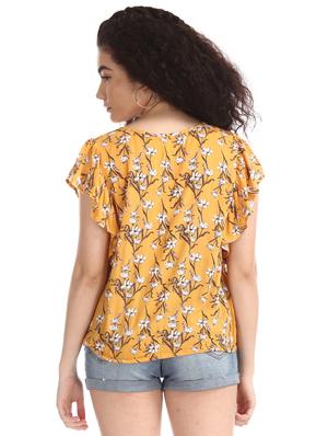 tie up neck floral top - 17581664 - Standard Image - 3