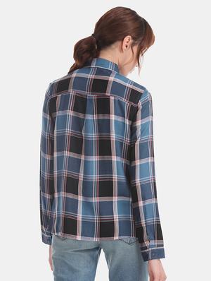 relaxed fit checkered shirt - 17581692 - Standard Image - 3