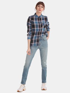 relaxed fit checkered shirt - 17581692 - Standard Image - 4