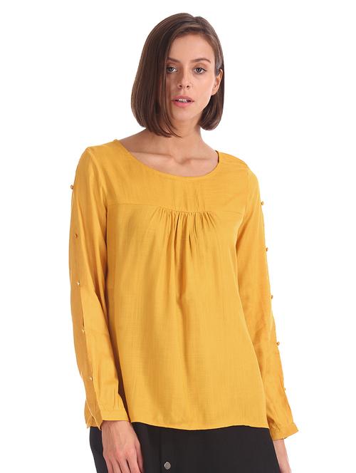 gather detail solid top - 17581727 - Standard Image - 1