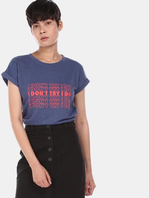 round neck graphic tee - 17581729 - Standard Image - 1