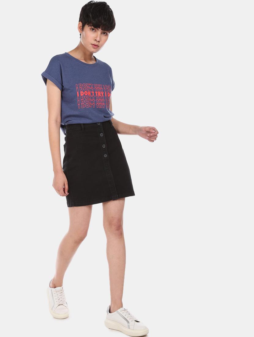 round neck graphic tee - 17581729 - Zoom Image - 4