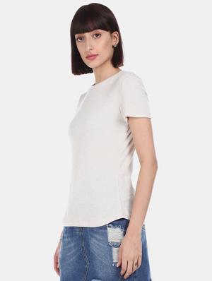 round neck ribbed tee - 17581760 - Standard Image - 2
