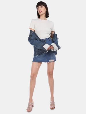 round neck ribbed tee - 17581760 - Standard Image - 4