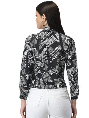 tie front graphic top - 17582176 - Standard Image - 3