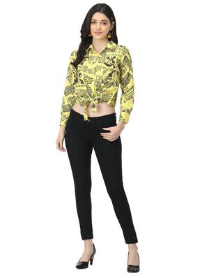 tie front graphic top - 17582179 - Standard Image - 4