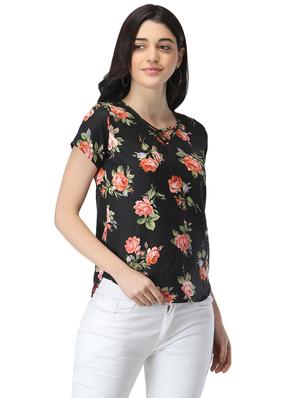 v-neck floral top - 17582202 - Standard Image - 2