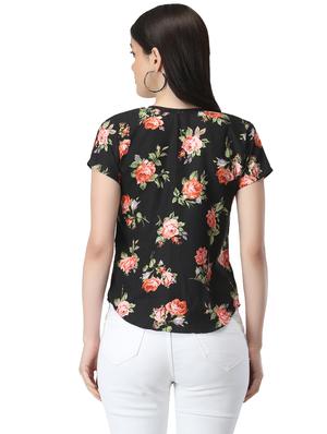 v-neck floral top - 17582202 - Standard Image - 4
