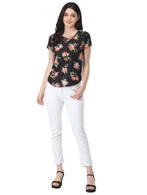 v-neck floral top - 17582202 - Standard Image - 5