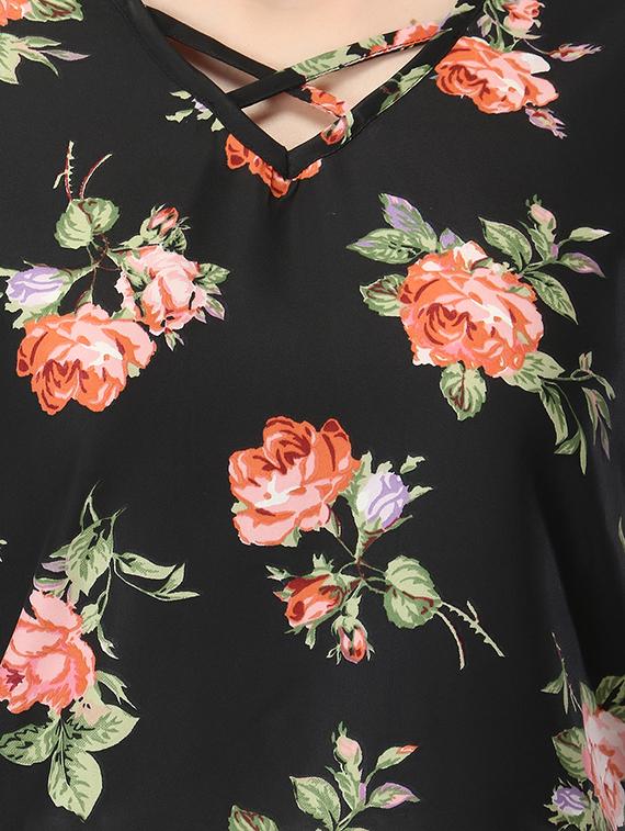v-neck floral top - 17582202 - Zoom Image - 6