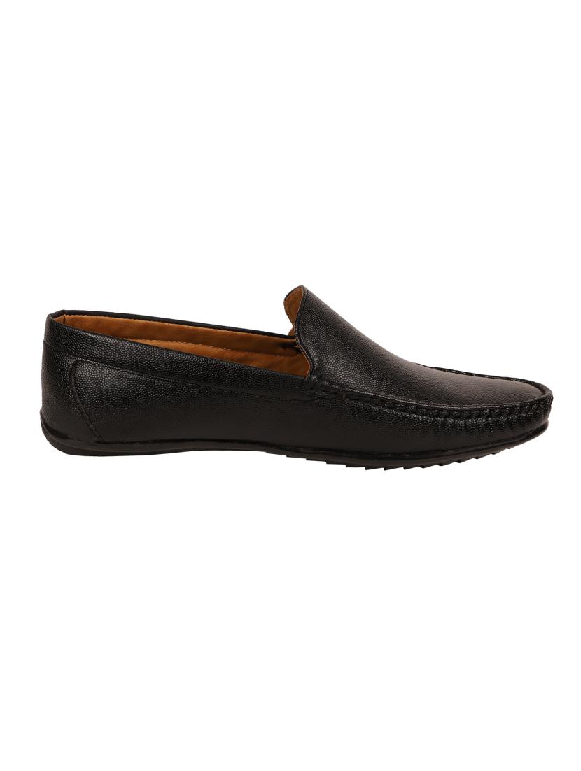 black synthetic slip on loafers - 17582560 - Zoom Image - 2