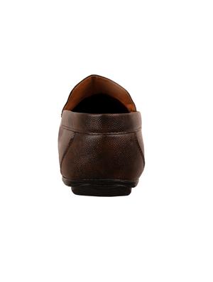 brown synthetic slip on loafers - 17582561 - Standard Image - 3