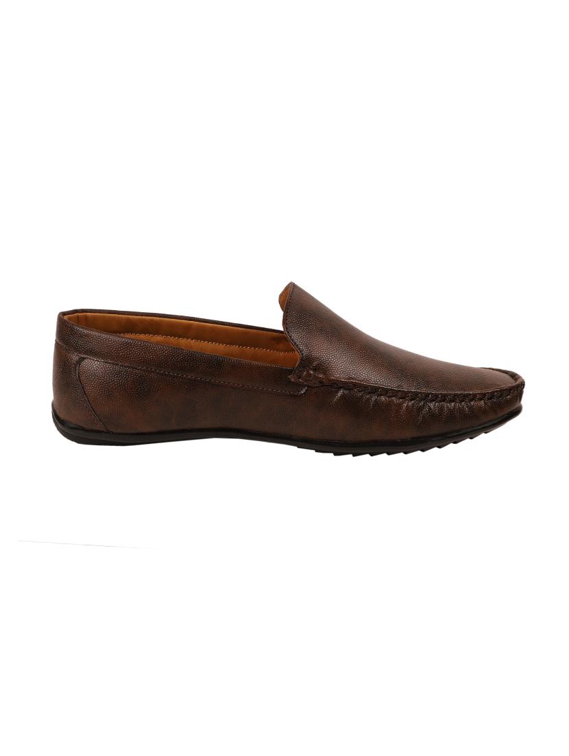 brown synthetic slip on loafers - 17582561 - Zoom Image - 2
