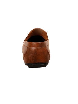 tan synthetic slip on loafers - 17582562 - Standard Image - 3