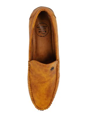 yellow synthetic slip on loafers - 17582563 - Standard Image - 4