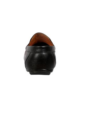 black synthetic slip on loafers - 17582564 - Standard Image - 3