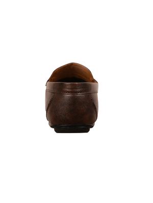 brown synthetic slip on loafers - 17582565 - Standard Image - 3