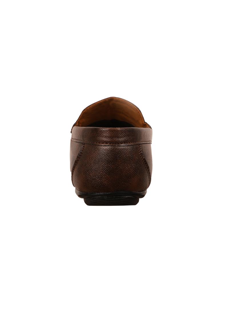 brown synthetic slip on loafers - 17582565 - Zoom Image - 3