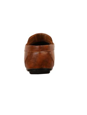 tan synthetic slip on loafers - 17582566 - Standard Image - 3