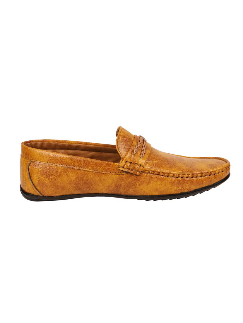 yellow synthetic slip on loafers - 17582567 - Zoom Image - 2