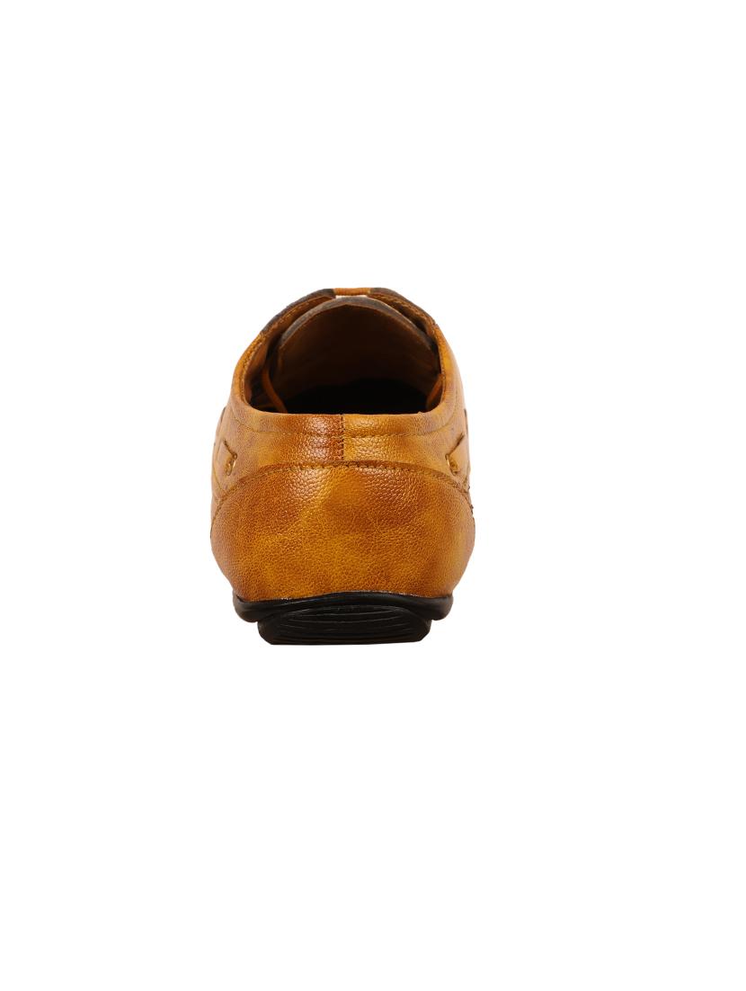 yellow synthetic lace up shoes - 17582571 - Zoom Image - 3