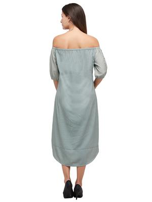 off shoulder midi dress - 17582590 - Standard Image - 3